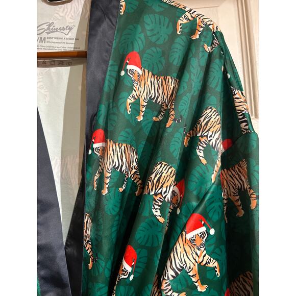 The Tinsel Tigers Satin Robe by Shinesty - Picture 3 of 7